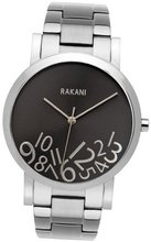 Rakani What Time? 40mm Silver on Titanium with Stainless Steel Band