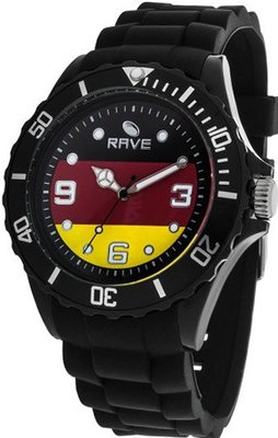 Rave Flag es RV1159 Midsize with Black Silicone Band