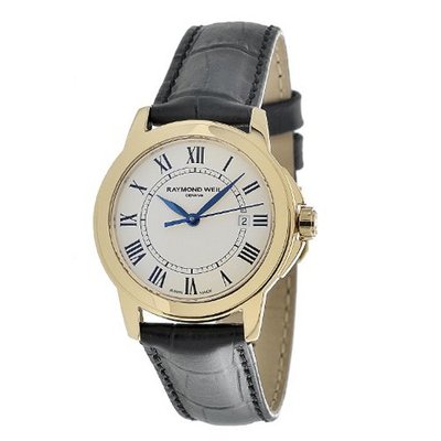 Raymond Weil 5376-P-00300 Tradition Round Case Gold Tone