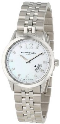Raymond Weil 5670-ST-05985 Freelancer Date Steel Mother-Of-Pearl Dial