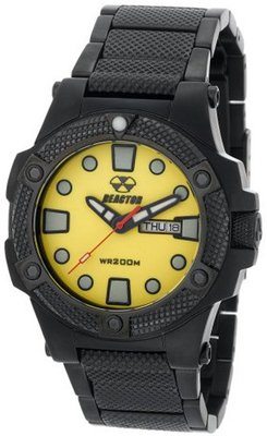 uReactor REACTOR 72507 Meltdown Yellow Dial Black Nitride Plated 