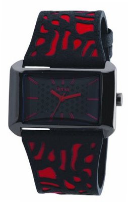 Rebel Ladies Reb2007 with Black And Red Leather Strap