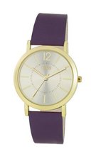 Rebel Quartz with Gold Dial Analogue Display and Purple PU Strap REB2016