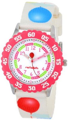 Red Balloon Kids' W000178 Printed Strap Stainless Steel Time Teacher