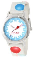 Red Balloon Kids' W000187 Printed Strap Stainless Steel Time Teacher