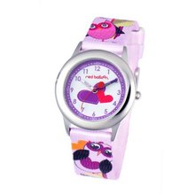 Red Balloon Kids' W000331 Love Owl Stainless Steel Time Teacher Printed Strap
