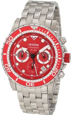 red line RL-50034-55-RD-BZ Piston Chronograph Red Dial