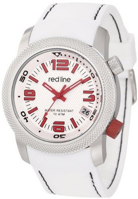 red line RL-50043-02 "Octane" Stainless Steel and White Silicone