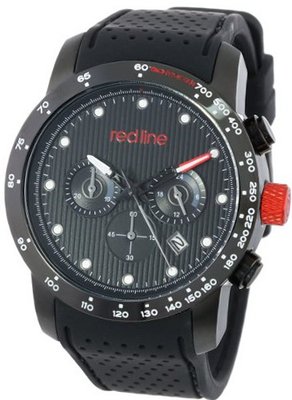 red line RL-50044-BB-01 Velocity Black Textured Dial Black Silicone