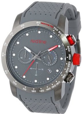 red line RL-50044-GY-014-GY Velocity Grey Textured Dial Grey Silicone
