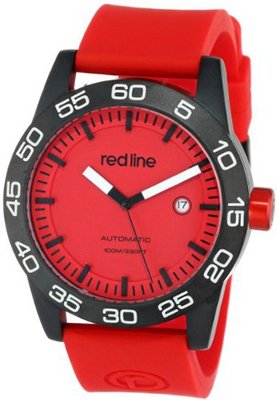 red line RL-50045-BB-05-RD-ST Mileage Automatic Red Dial Silicone Band