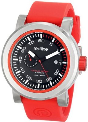 red line RL-50047-01RD-RDST Torque Sport Black Dial Red Silicone Automatic