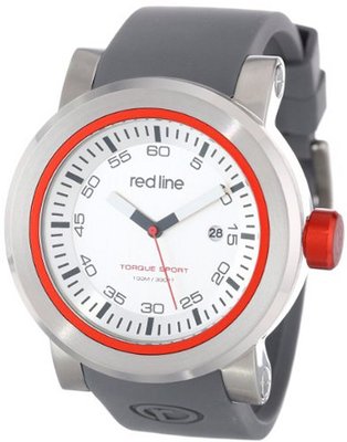 red line RL-50049-014 Torque Sport Silver Dial Grey Silicone Band