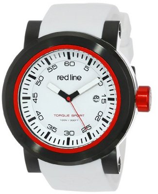 red line RL-50049-BB-02 Torque Sport White Dial Silicone Band