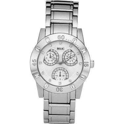 Relic by Fossil Beth Multifunction Glitz Silver Tone Stainless Steel ZR15680