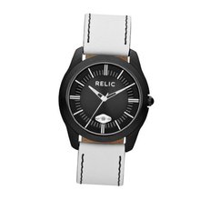 Relic by Fossil Harris White Leather Black Dial ZR77254