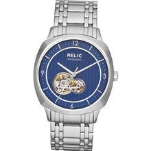Relic by Fossil Mason Automatic Blue Dial ZR77262