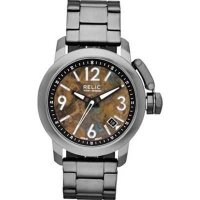Relic by Fossil Patterson Brown Dial Gunmetal ZR12043