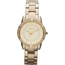 Relic by Fossil Payton Gold Tone Crystal Stainless Steel ZR34202