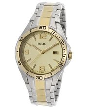 Relic Two Tone Stainless Steel Champaign Dial PR6156