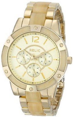 Relic ZR15694 Analog Display Analog Quartz Gold