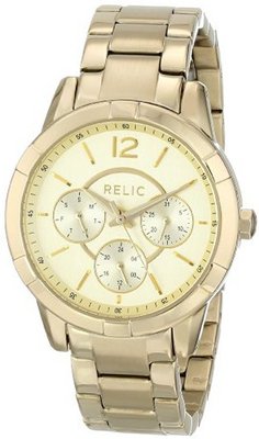 Relic ZR15697 Analog Display Analog Quartz Gold