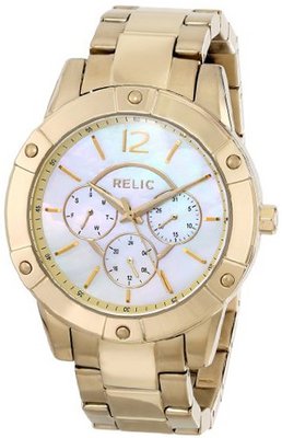 Relic ZR15718 Analog Display Analog Quartz Gold