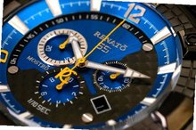 Renato Big Mostro 55MOG-B Swiss Chronograph Blue Dial Divers Bracelet