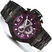 Renato Wilde Beast WDVB-PU Swiss Chronograph Purple Dial Black Stainless Steel 3300ft Diver