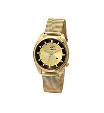 Replay Ladies Gold Sunray Dial Gold Plated Mesh Bracelet