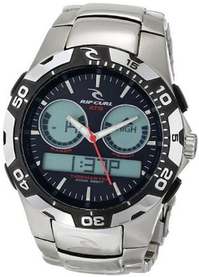 Rip Curl A1029-BLW Shipstern Tidemaster 2 Black and White Stainless Steel Tide