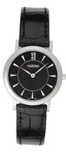 Ladies/ Stainless Steel Roamer Quartz/Battery on Black Leather Strap with Sapphire Glass. BL52.14ROX