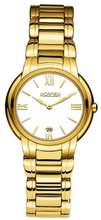 Roamer Dreamline Grande Classe Quartz with White Dial Analogue Display and Gold Stainless Steel Bracelet 652857 48 23 60