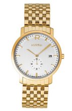 Roamer Odeon Quartz with White Dial Analogue Display and Gold Stainless Steel Bracelet 931853 48 15 90