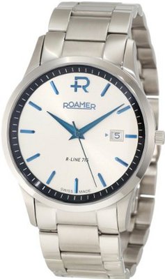 Roamer of Switzerland 715833 41 15 70 R-line Silver Dial Stainless Steel Date