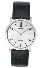 uRoamer of Switzerland Roamer Slim-Line Quartz with White Dial Analogue Display and Black Leather Strap 937830 41 15 09 