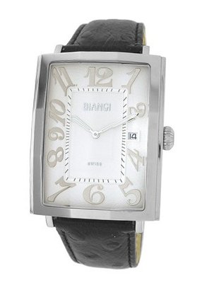 Roberto Bianci D003M_WHT_SIL Leather Band