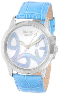 Roberto Bianci Midsize 1858LEA_WHTMOP Mother of Pearl European Dial