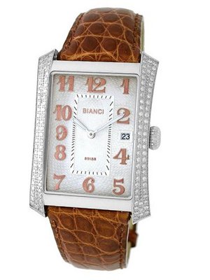 Roberto Bianci P232DIA_MOP_WHT Diamond Accented Mother of Pearl