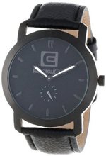 Rockwell Time Unisex CT107 Cartel Black Leather Band Black Dial
