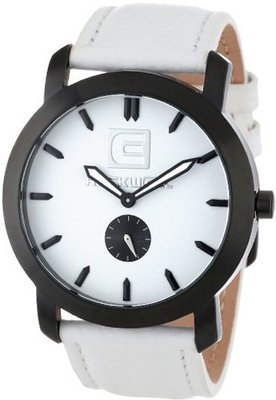 Rockwell Time Unisex CT108 Cartel White Leather Band White Dial Black Case