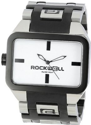 Rockwell Time Unisex DT104 Duel Time Stainless Steel Black with Silver And White