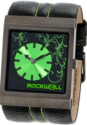 Rockwell Time Unisex MC109 Mercedes Black Leather and Green