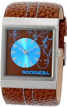 Rockwell Time Unisex MC115 Mercedes Brown Leather Band with Brown/Blue Dial