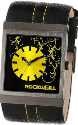 Rockwell Time Unisex MC123 Mercedes Black Leather and Yellow