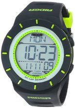 Rockwell Time Unisex RCL104 Coliseum Black Band Green Accent Digital