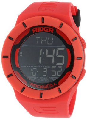 Rockwell Time Unisex RCL106 Coliseum Red Band Black Accent Digital