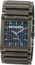 Rockwell Time Unisex RK108 Rook Stainless Steel Gunmetal Band Plaid Dial