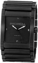 Rockwell Time Unisex RK112 Rook Black Plated Stainless Steel Grey Accent Diamonds