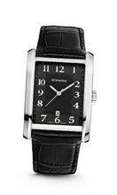 Rodania Swiss Altra Quartz with Black Dial Analogue Display and Black Leather Strap RS2507527